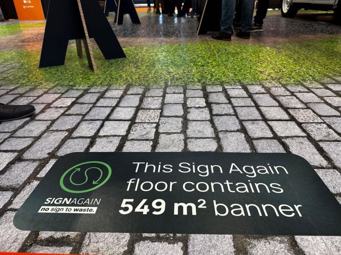 Sign Again Vloer - Duurzame circulaire vloerpanelen, perfect voor tijdelijke installaties